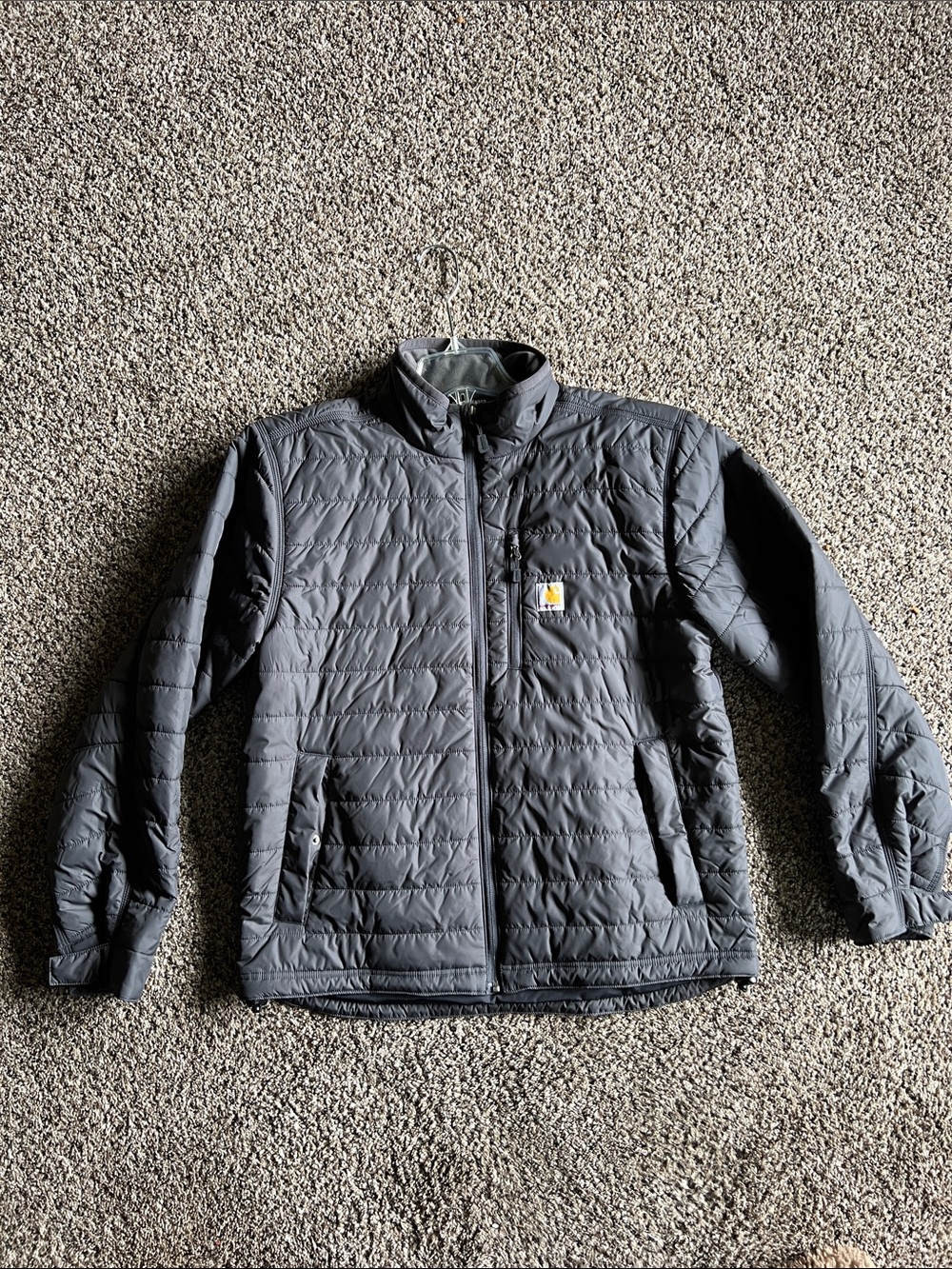 Carhartt Men's Quilted Puffer Jacket - Charcoal